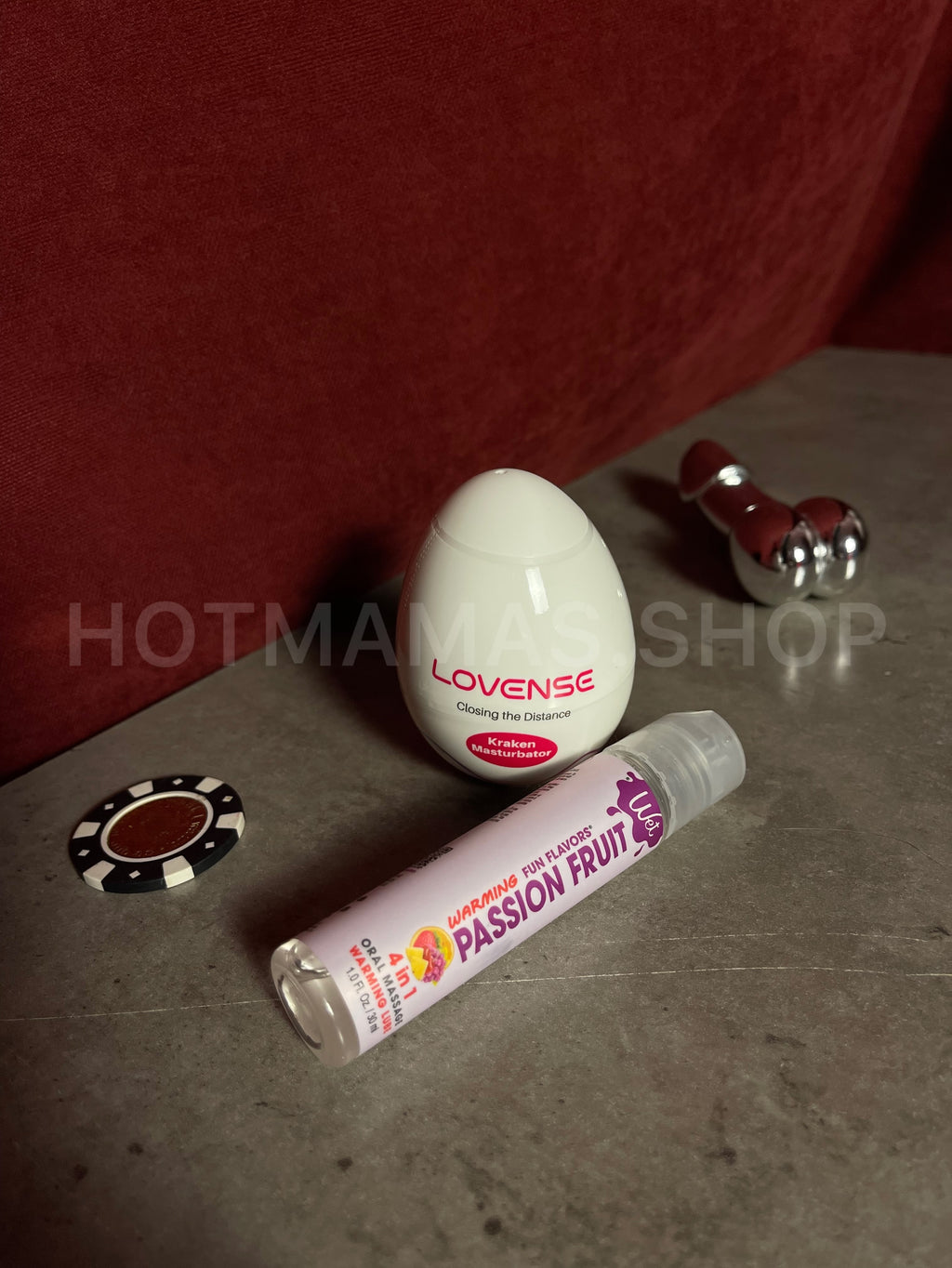 Kraken set мастурбатор Lovense Kraken + їстівний лубрикант з підігрівом Wet Passion Fruit