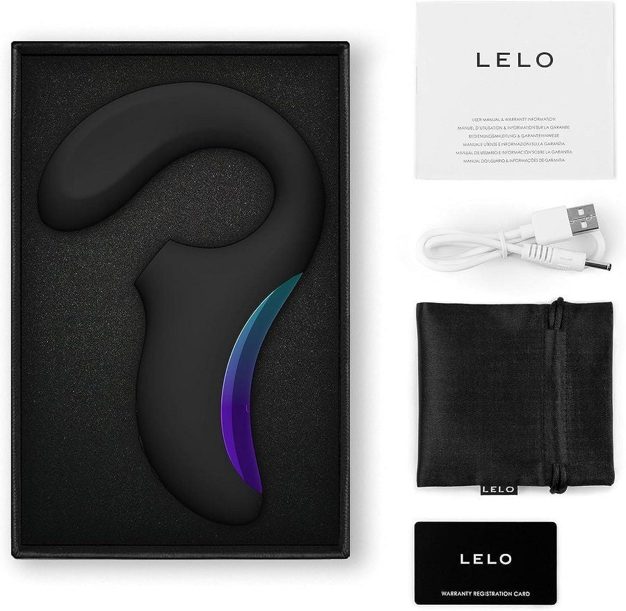Кліторально-вагінальний звуковий стимулятор LELO Enigma WAVE Black, 3 типи стимуляції