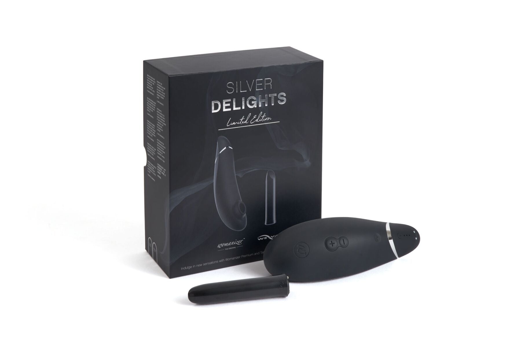 Преміальний подарунковий набір Silver Delights Collection: Womanizer Premium та We-Vibe Tango
