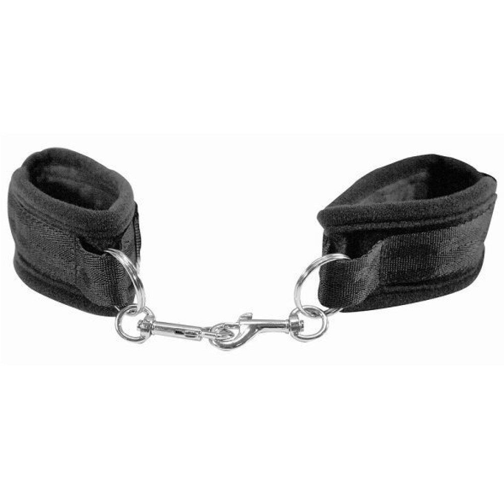 Наручники мʼякі SexMischief black beginners handcuffs