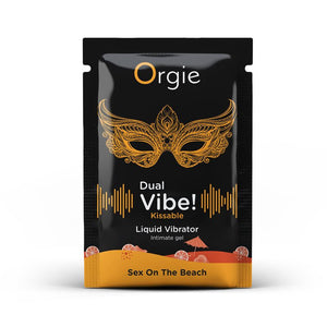 Тестер Рідкий вібратор коктейль Секс на пляжі Orgie DUAL VIBE!, 1 мл