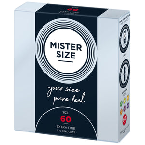 Презервативи Mister Size - pure feel (3 condoms), товщина 0,05 мм