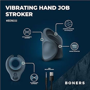 Мастурбатор Boners Vibrating Handjob Stroker