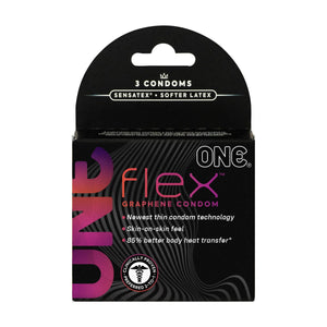 Презервативи ONE Flex Graphene (супертонкі, дуже міцні)