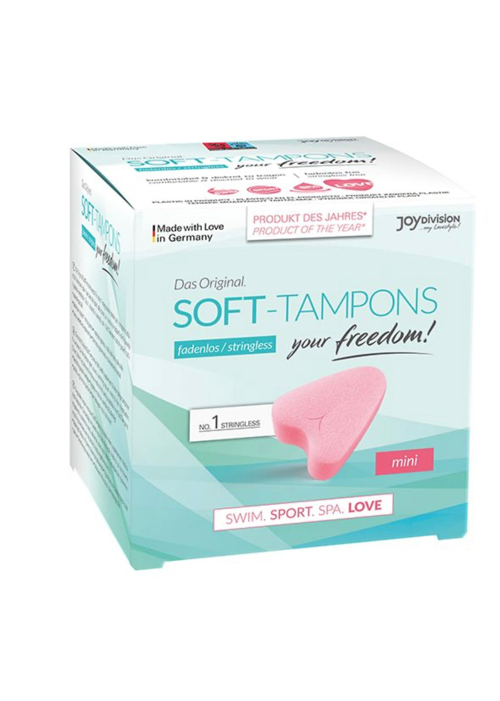 Тампони Mini Soft tampons JOY Division, рожеві, 3 шт