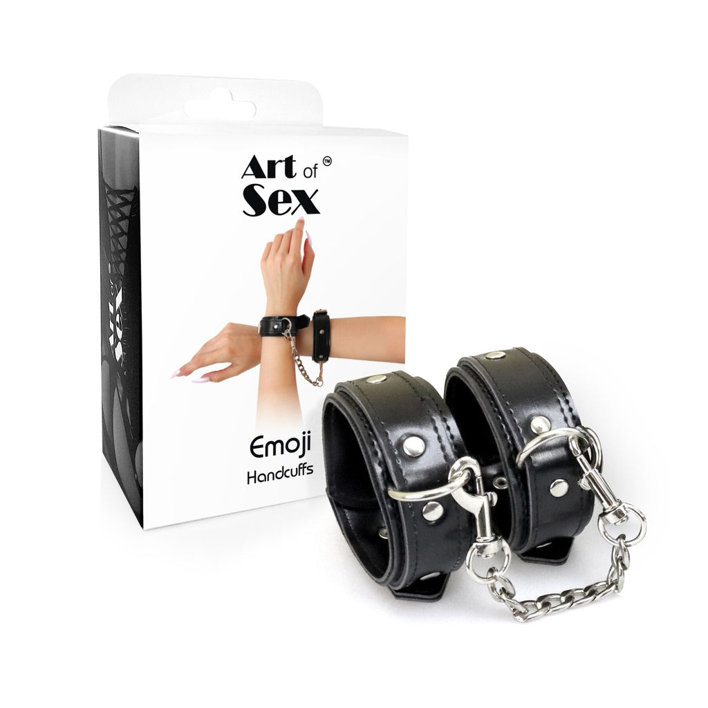 Наручники із екошкіри Art of Sex - Handcuffs Emoji