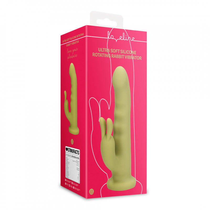 Вібратор-кролик з ротацією LoveLine Ultra Soft Silicone Rotating Rabbit Vibrator
