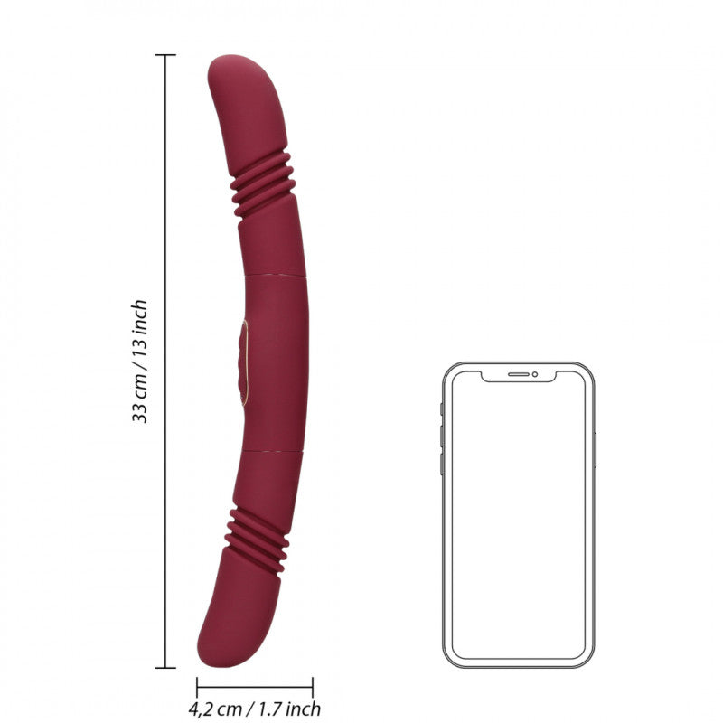 Двосторонній інтерактивний фалоімітатор LoveLine Double-sided Thrusting Vibrator