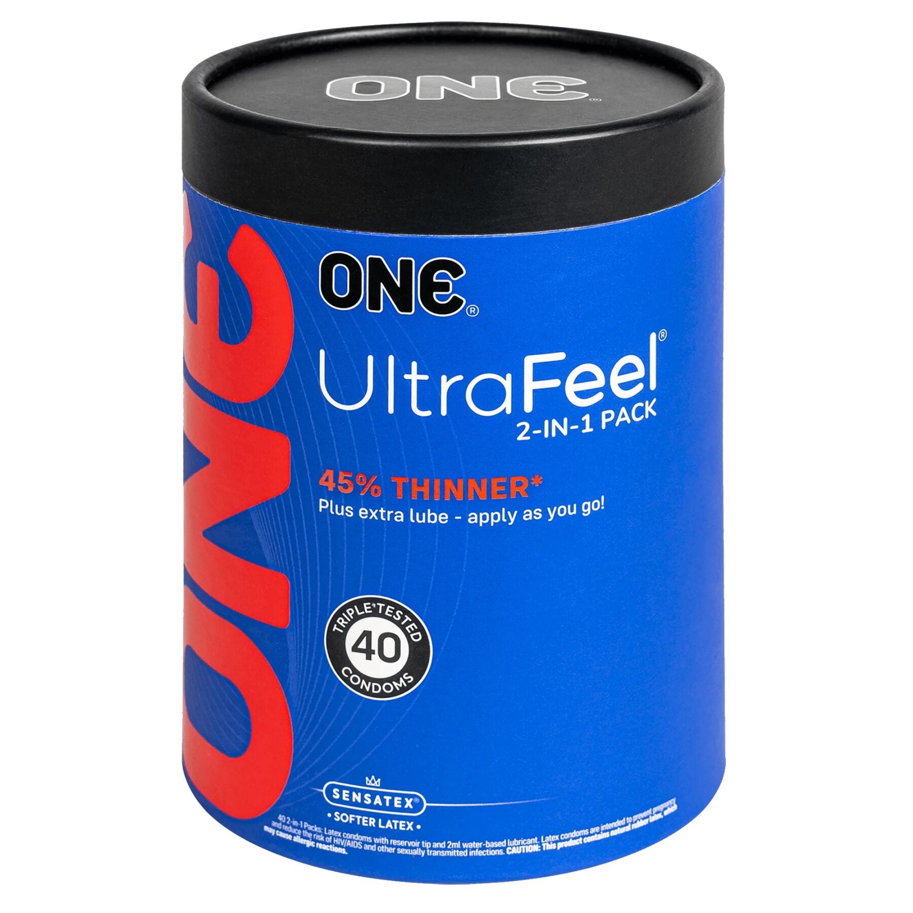 Презервативи ONE Ultra Feel 10 або 40 шт, подарункова упаковка тюб