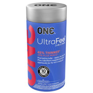 Презервативи ONE Ultra Feel 10 або 40 шт, подарункова упаковка тюб