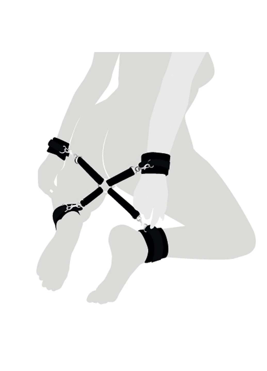 Хрестовина конектор зі шкіри Art of Sex 4 way connector