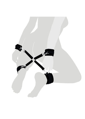 Хрестовина конектор зі шкіри Art of Sex 4 way connector