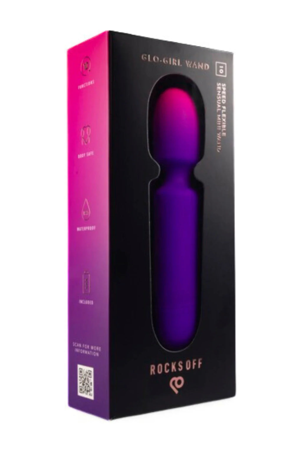 Вібромасажер-мікрофон Rocks Off – Glo-Girl Wand Vibe Purple