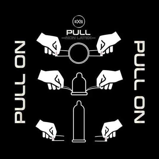 Безлатексні ультратонкі презервативи EXS Pull з ремінцями для легкого одягання 1 шт