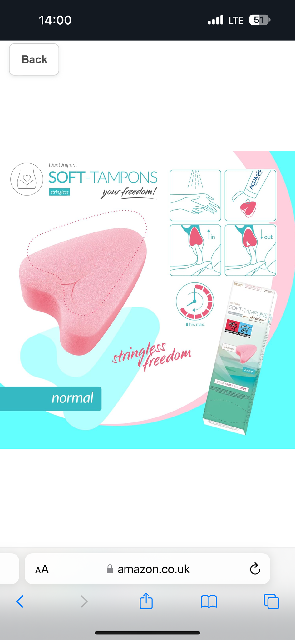 Тампон для сексу Soft Tampons Joy division (1 штука)