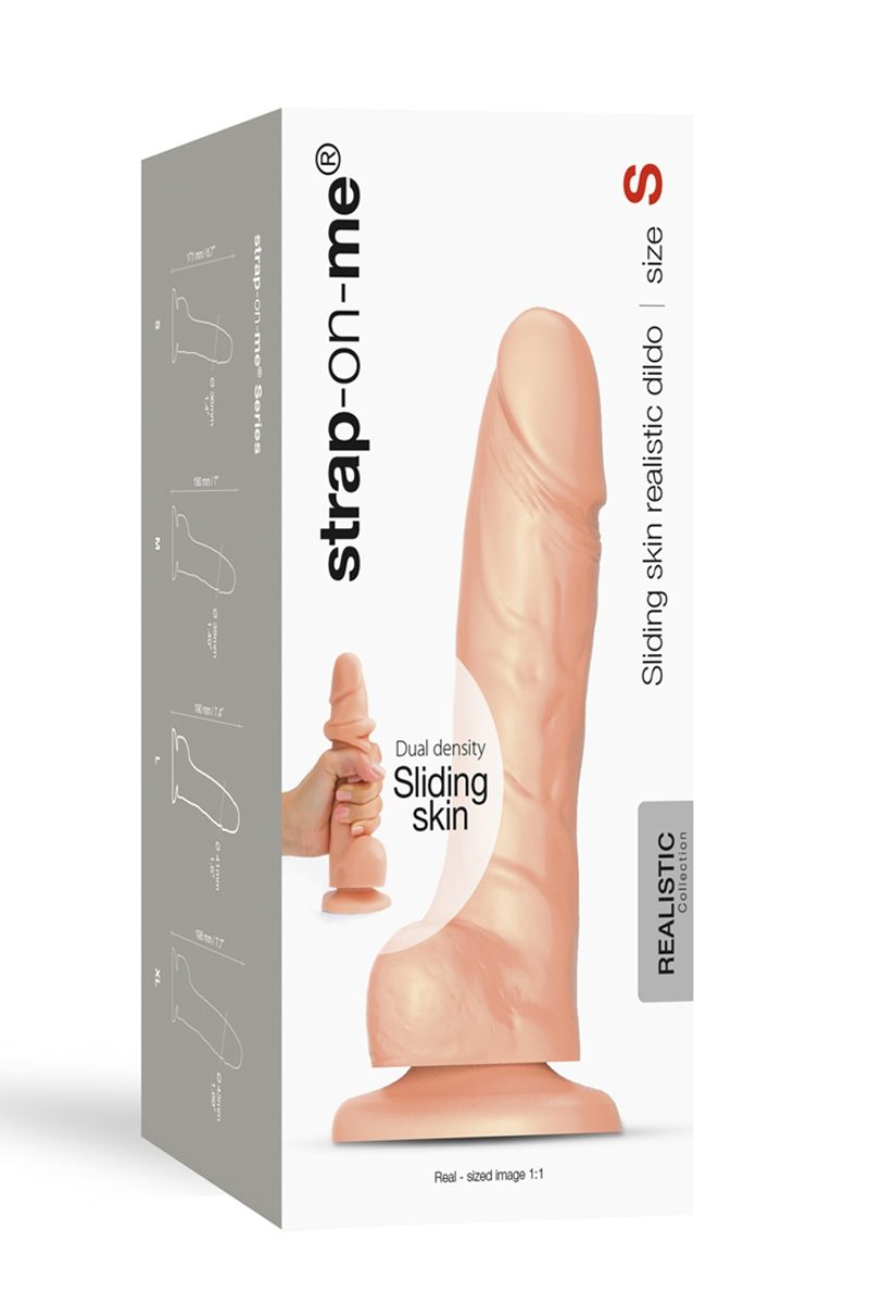 Фалоімітатор strap-on-me sliding skin realistic dildo