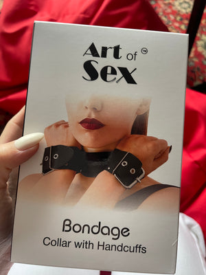 Набір для зв‘язування з нашийником та наручниками Art of sex Collar with Handcuffs