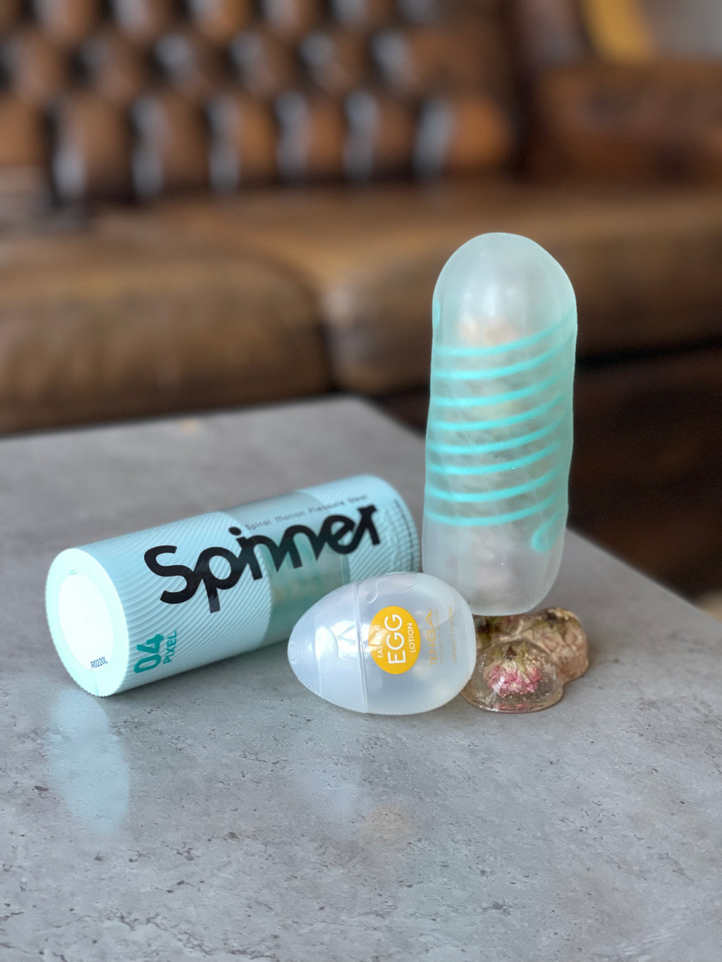 Лімітований набір: мастурбатор Tenga spinner Tetra + Tenga egg lotion