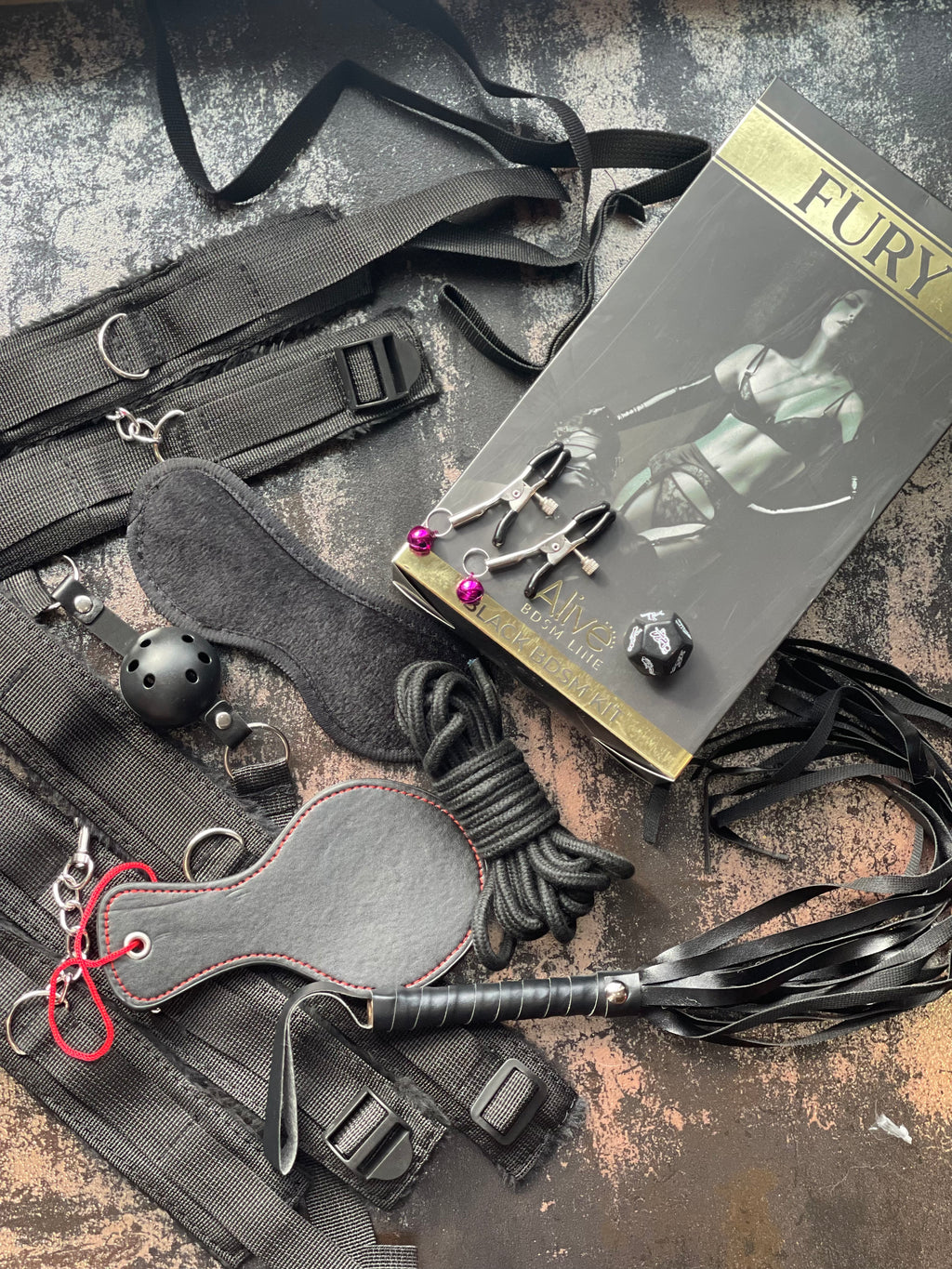 Набір для BDSM Alive FURY Black Kit