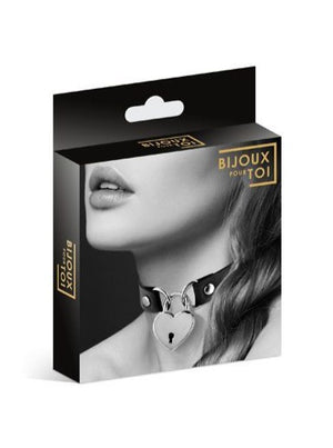 Чокер з серцем на замку Bijoux Pour Toi - HEART LOCK